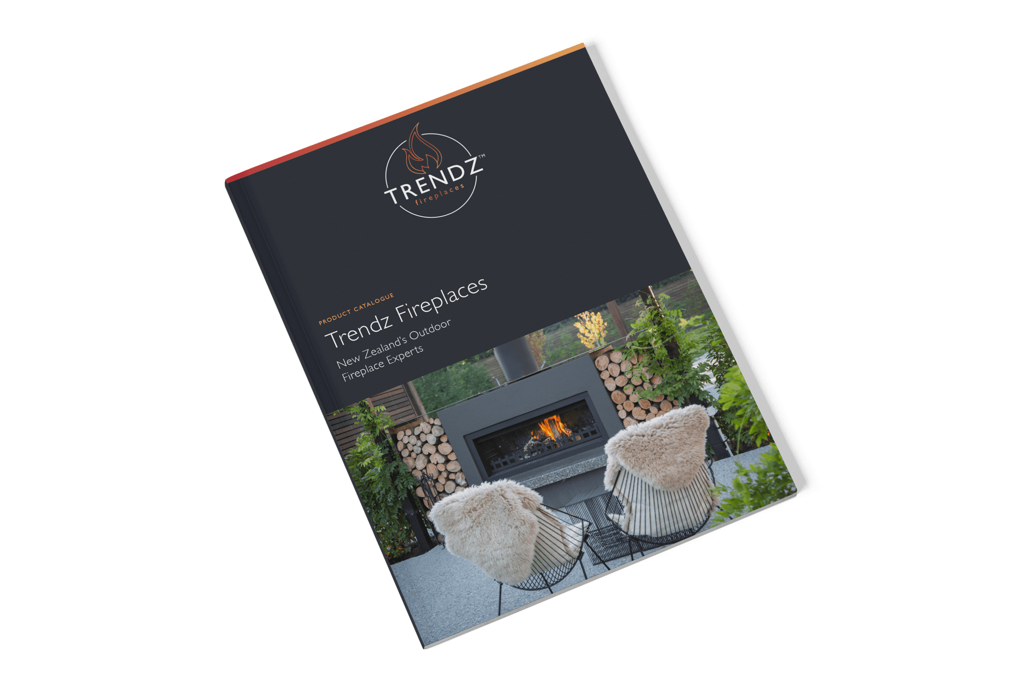Fireplace Brochure Mockup Fireplace Brochure Mockup
