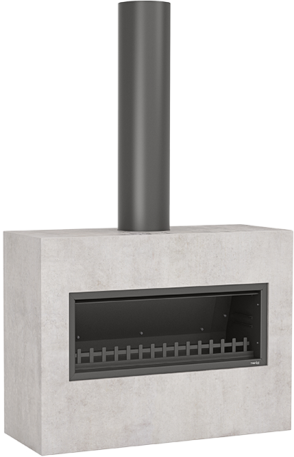Burton outdoor fireplace