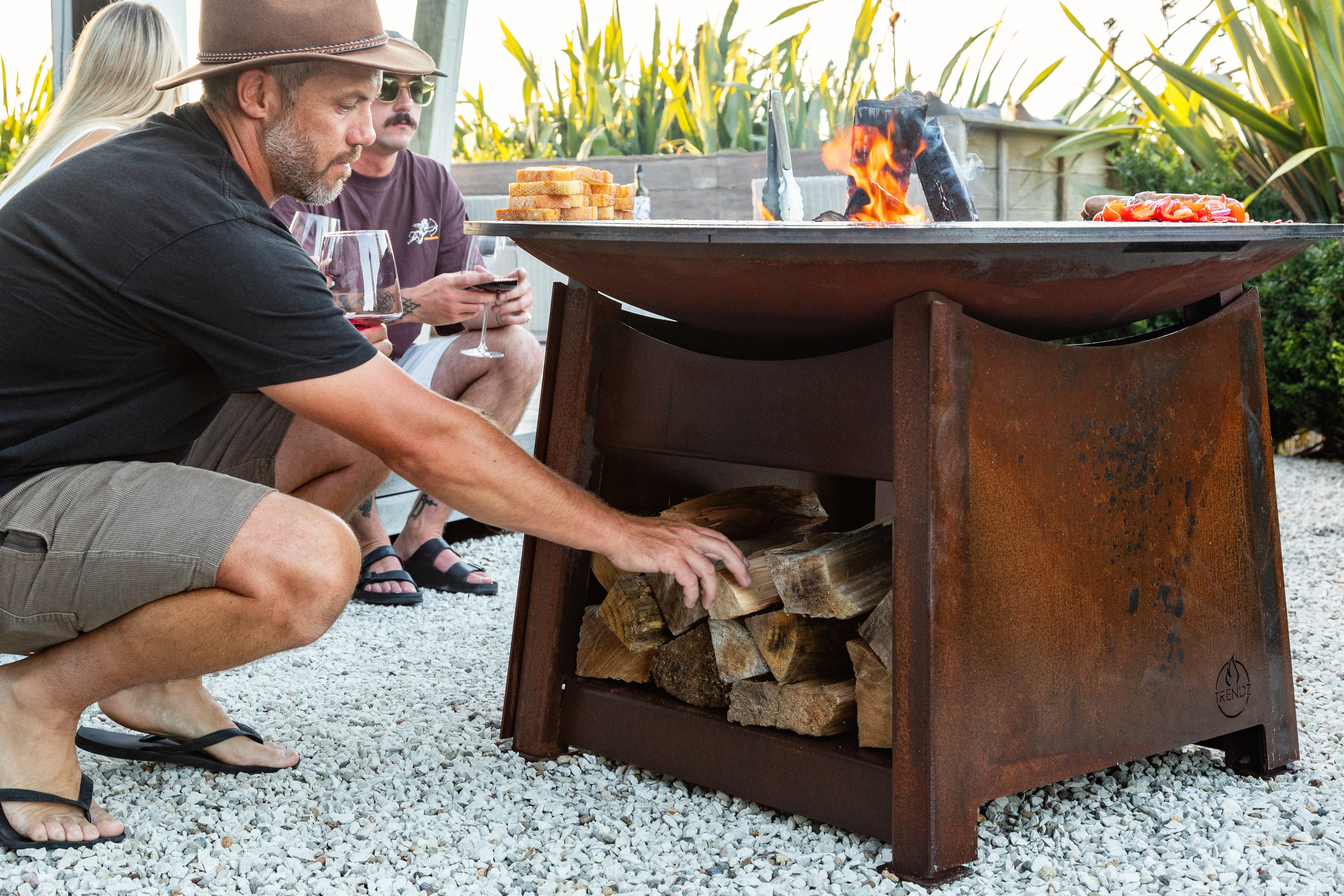 Outdoor fire