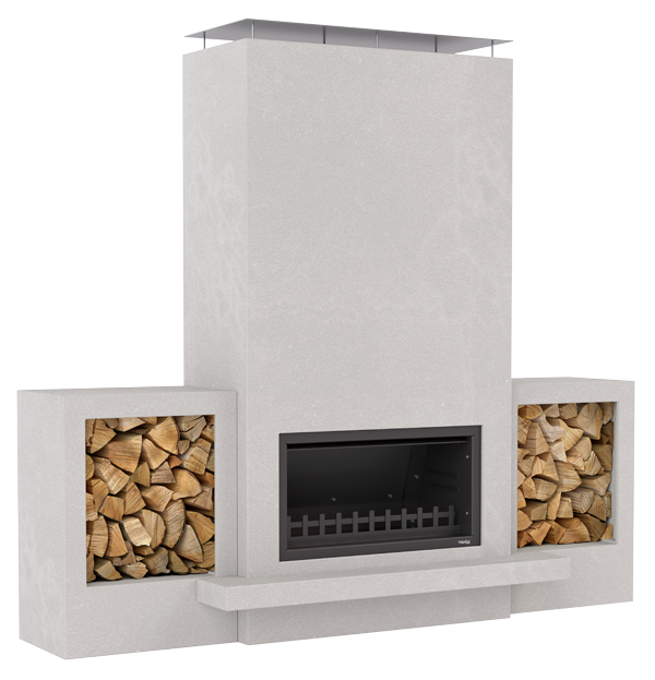 Trendz Outdoors fireplace in Hudson design