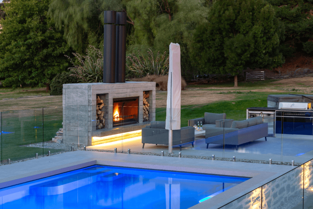 Twin Peak Fireplace In Situ 2