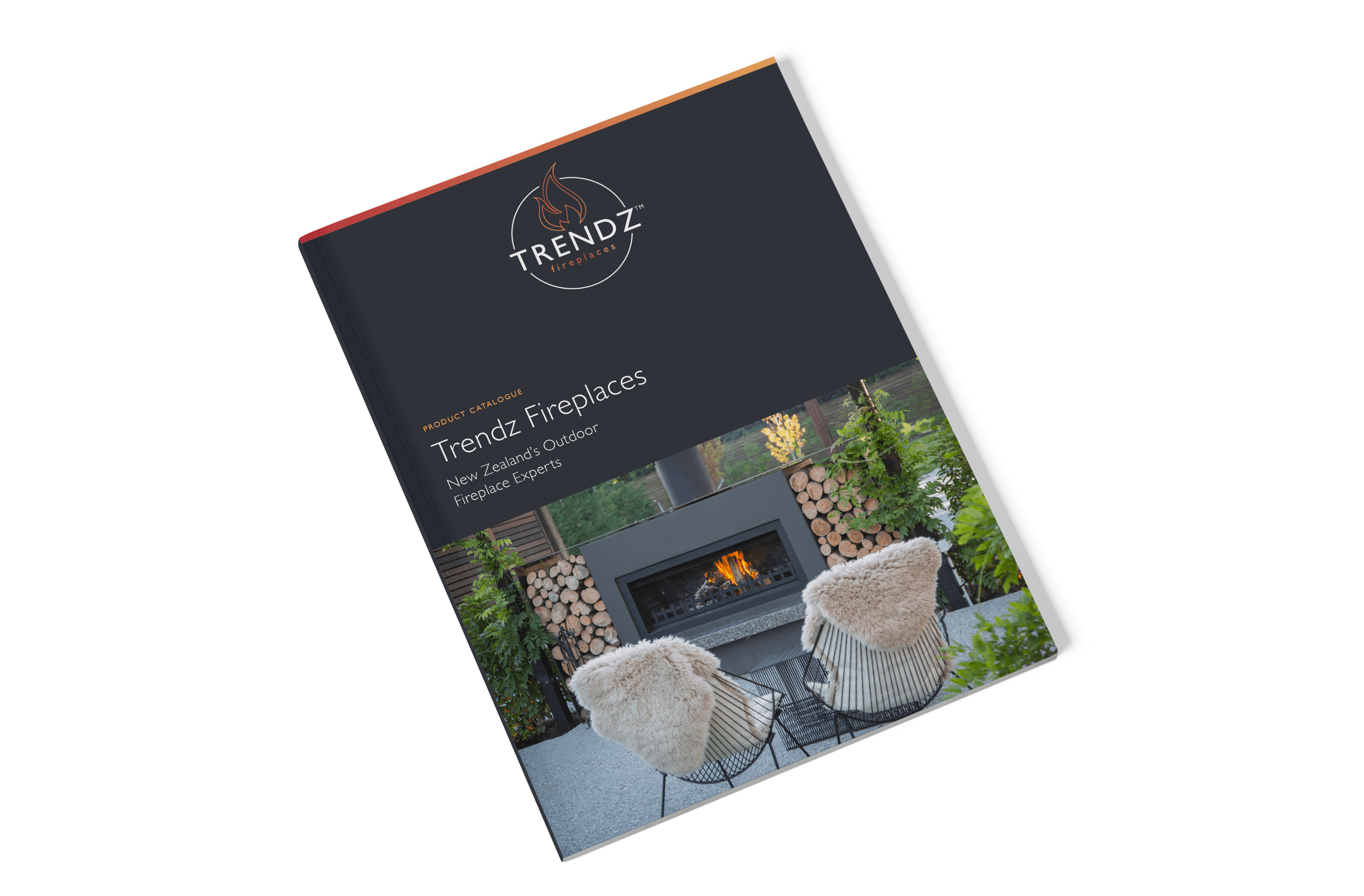 Fireplace Brochure Mockup