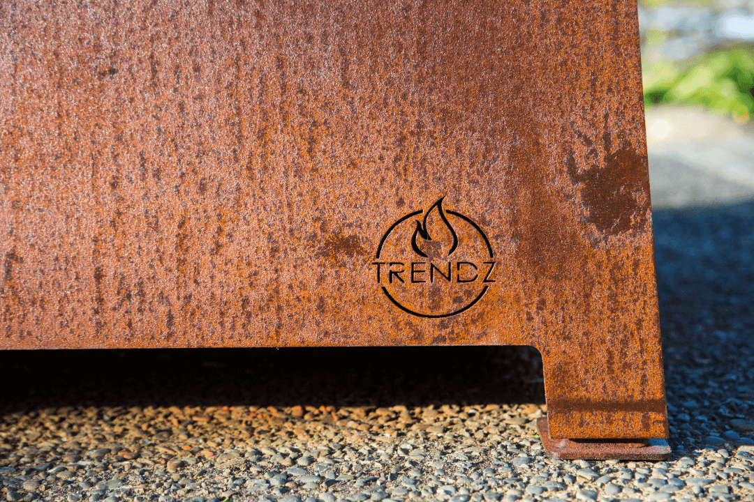 fire pit corten steel outdoor entertaining